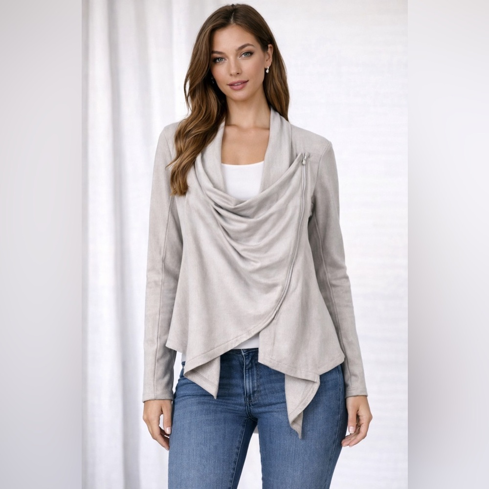🧥 Blank NYC Vegan Leather Asymmetrical Zip Moto Jacket‎ – Small